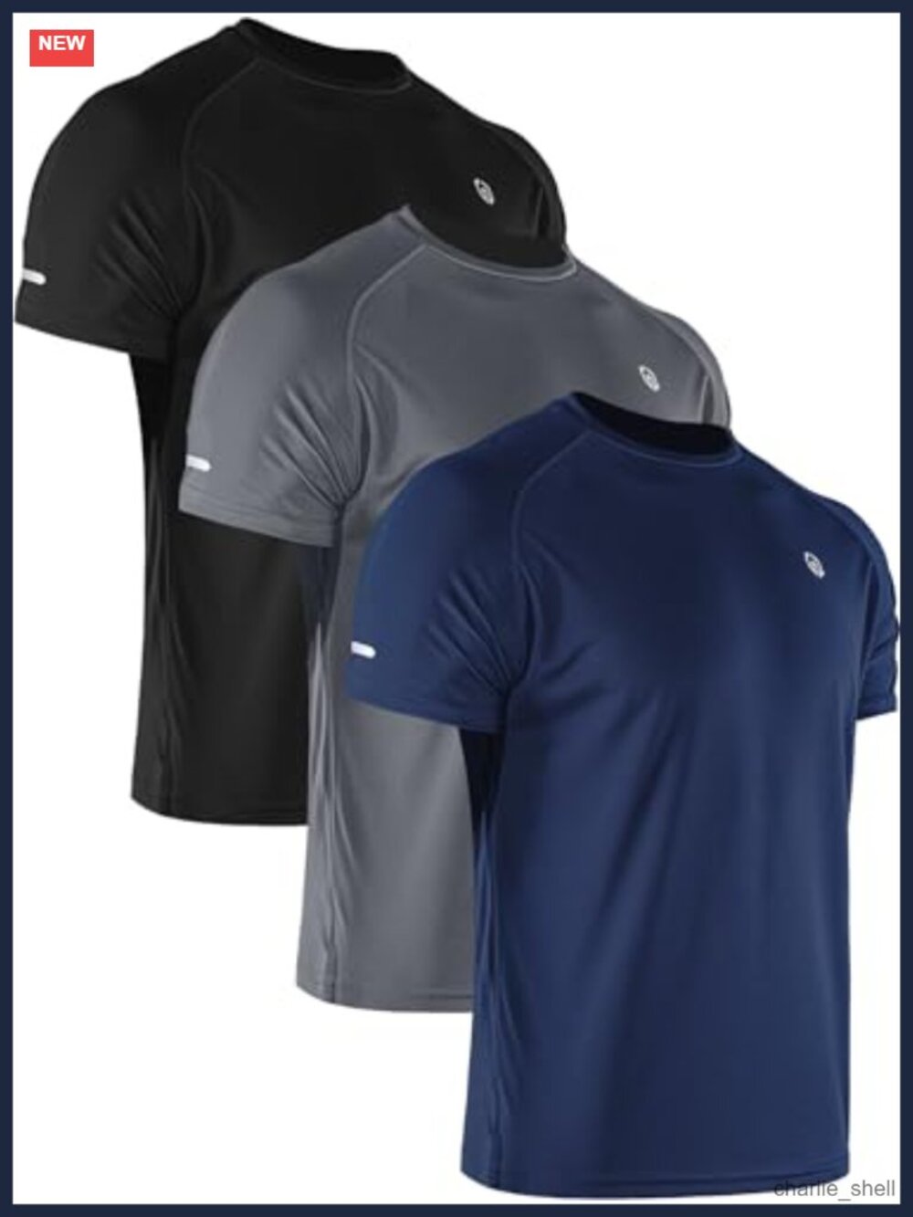 Men's Dry Fit Mesh Athletic T-Shirts Moisture Wicking Crewneck Raglan
